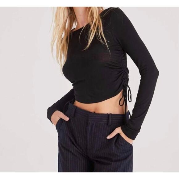 PROJECT SOCIAL T Aubrey Top In Black Size M - Picture 2 of 5